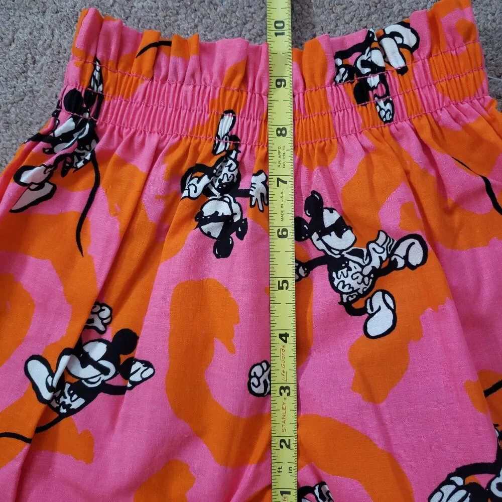 Rare Vintage 80s Mickey And Co Nwt Girls Shorts Elastic Waist Cotton Size S/4